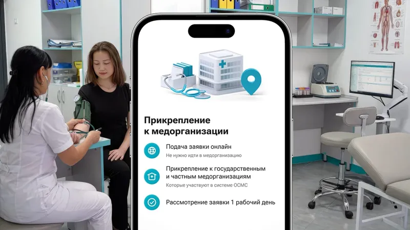 Врач измеряет давление пациентке в медицинском кабинете
